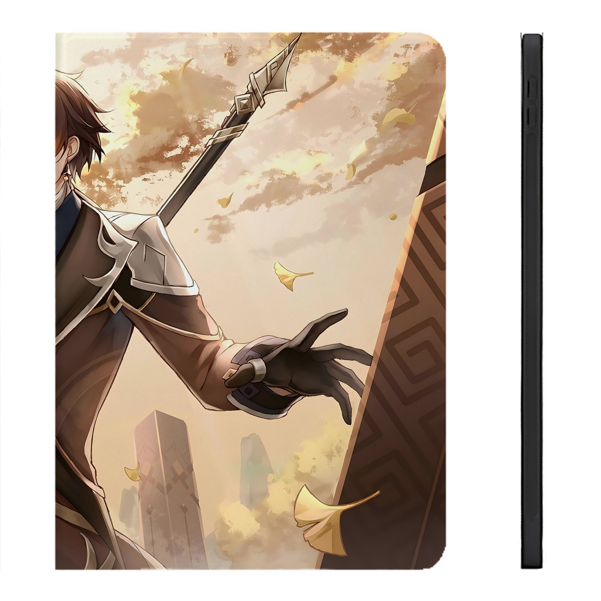 げんし神 genshin IPadケース ペンホルダー付き ブックスタイルデザイン